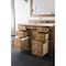 James Martin Vanities Bristol 48in Single Vanity, Saddle Brown w/ 3 CM Eternal Jasmine Pearl Quartz Top 157-V48-SBR-3EJP - alternate 4